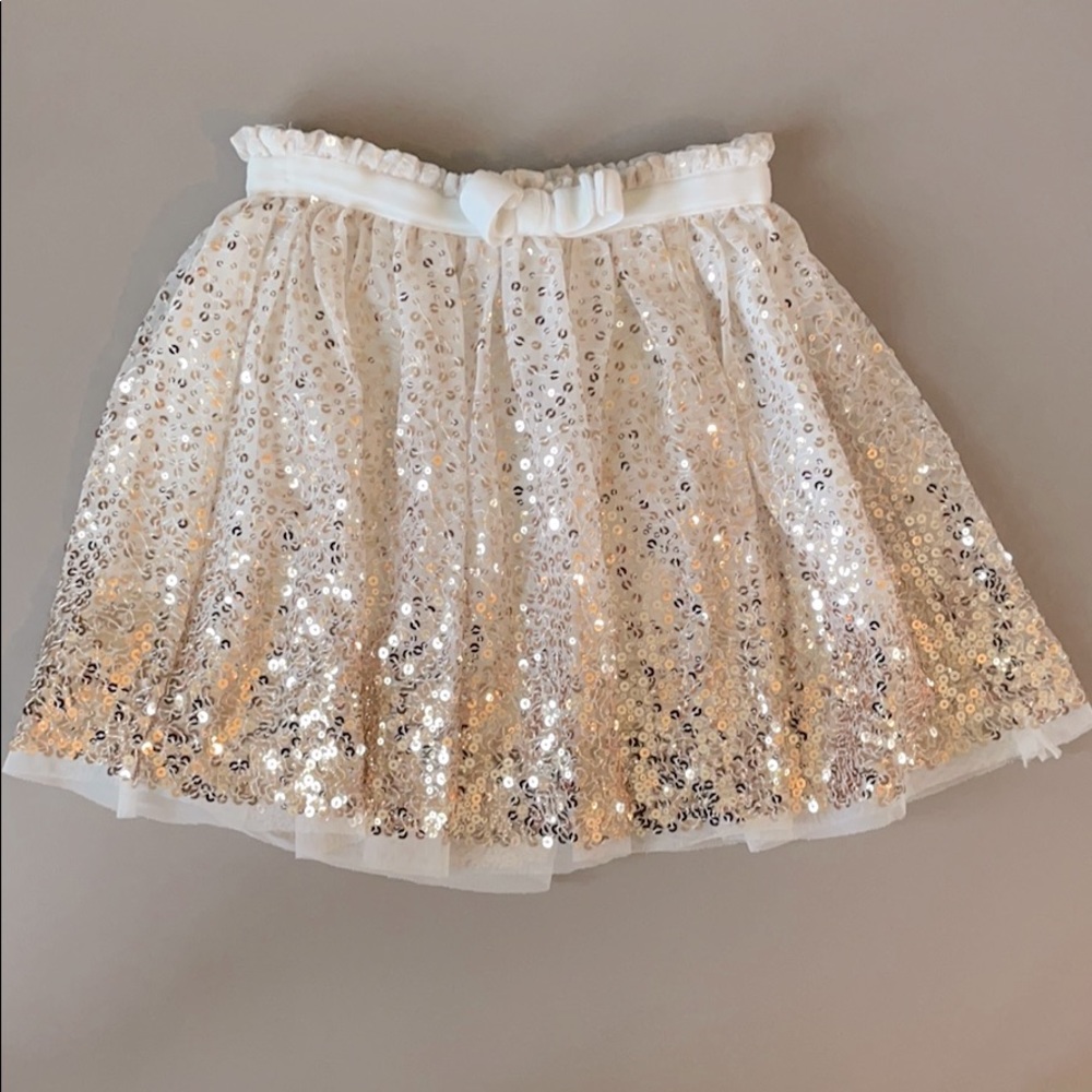 Gold sparkly skirt size 6/6x kids